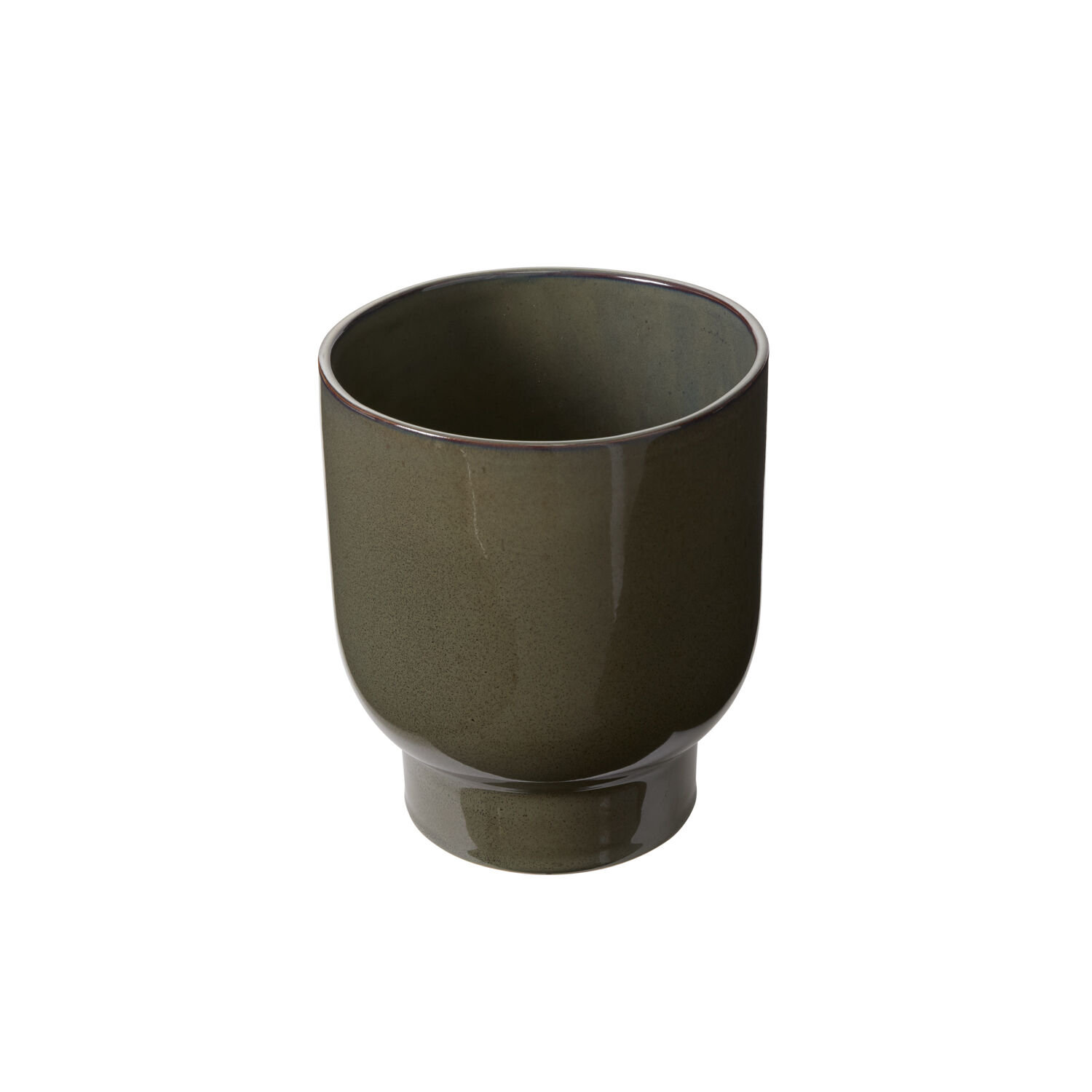 Ceramic Pot Planter, 8" H x 7" W x 7" D