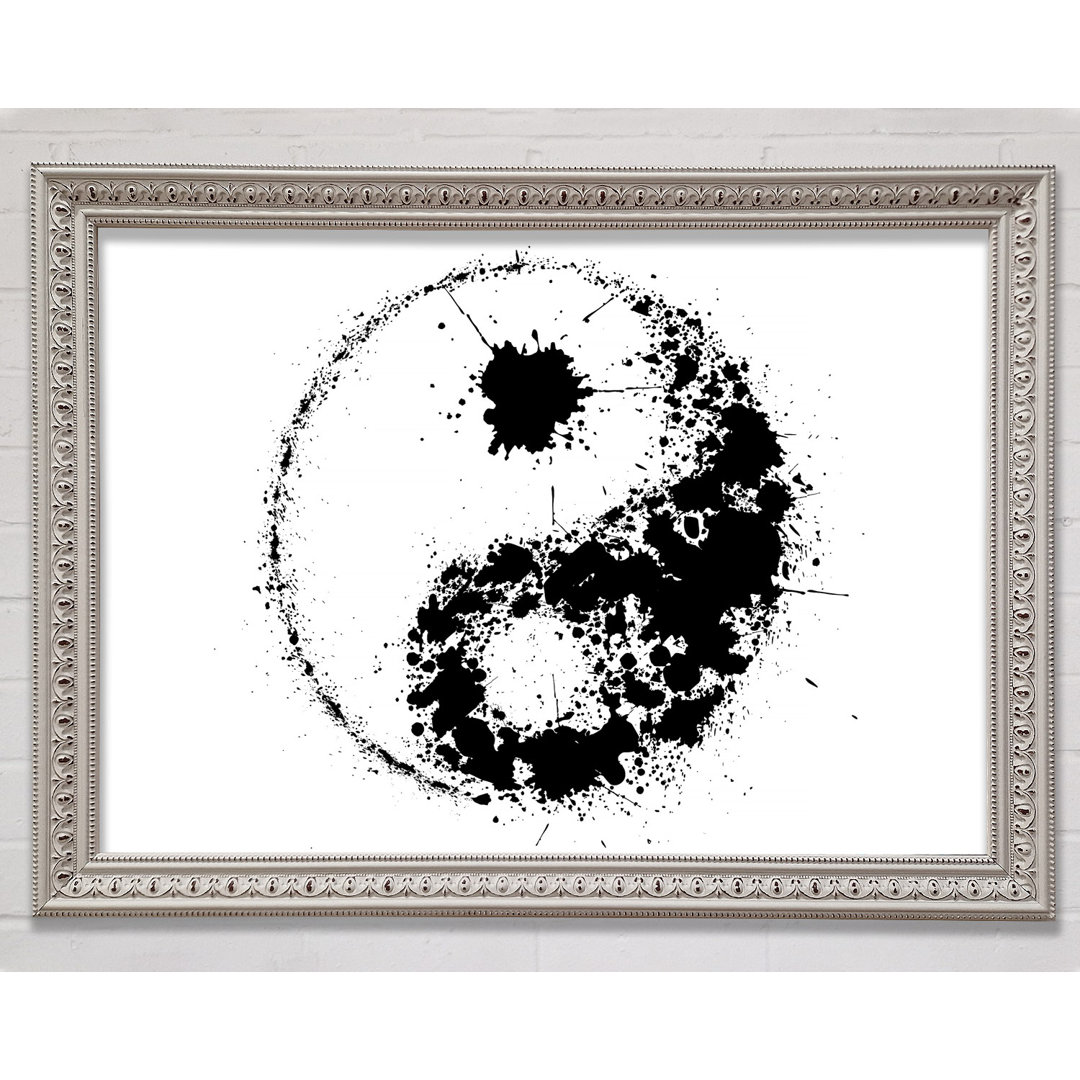 Yin Yang Splash - Einzelner Bilderrahmen Kunstdrucke