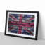 Union Jack Brick Wall Graffiti in Abstract - Picture Frame Graphic Art Print-55778277-55778279