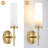 Zulmy 1 - Light Dimmable Wallchiere Wall Mounted Sconce Wall Light with White Frosted Glass-607854675