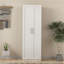 Armoire haute à 2 portes avec cloisons, blanc