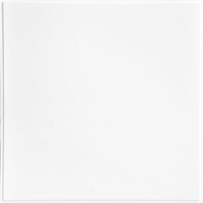 Tuile de plafond lisse en PVC blanc satiné ultra-lisse L 2 po x l 2 po Smooth Deluxe
