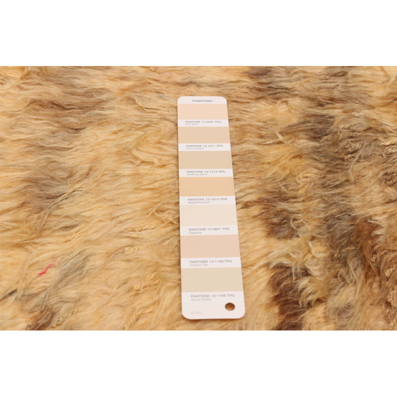 Tapis beige et brun clair Finest Peshawar Ziegler 9 pi 10 po x 9 pi 6 po