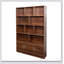 Bibliothèque 70,87 pouces de hauteur avec 10 cubes et 3 portes, organisateur de rangement moderne à 4 niveaux pour salon et bureau