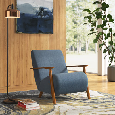 Brehana Upholstered Swivel Armchair