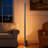 Eliette 55" Modern LED Column Corner Floor Lamp, 4-Levels Dimmable Touch Control Standing Lamp with Satin Dark-gray Finish for Living Room, Bedroom, Home Office-1560137070