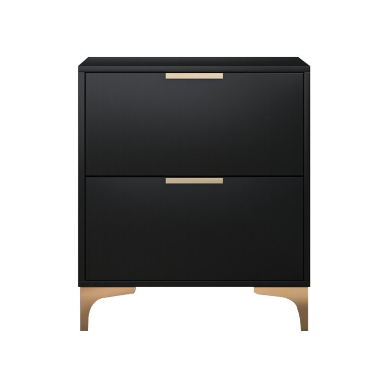 55.12 cm W Bedside Table, Black