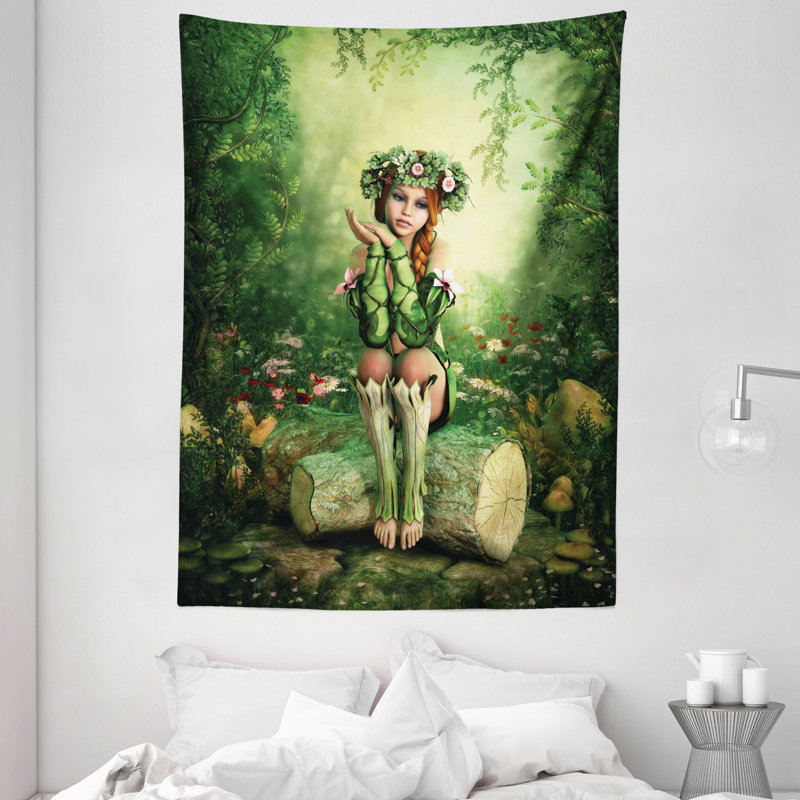 Tapisserie polyester antique, H 80 po x l 60 po