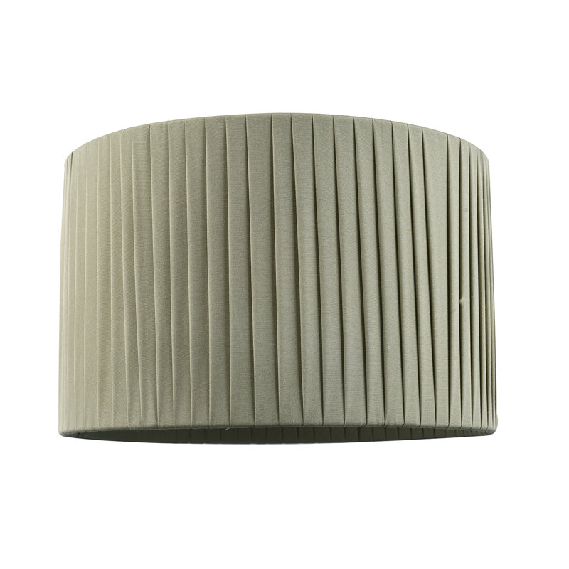 Cotton Drum Lamp Shade ( Screw On ), 20" H x 30" W x 30" D, Olive