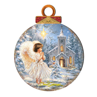 OR 1'' Wood Holiday Shaped Ornament