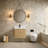La Jolla 24" Single Floating Bathroom Vanity With Engineered Quartz Top