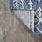 Wiese Bohemian Geometric Blue/Ivory Indoor/Outdoor Rug-2013327903