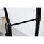 Robinet de lavabo industriel avec robinet escamotable noir mat en acier inoxydable commercial noir, bec rotatif à 360 °