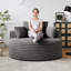 Fauteuil simple 50 po en éponge Corduroy - sans assemblage requis, fauteuil d'appoint moderne moelleux pour le salon, la chambre à coucher et le cinéma maison (pas un fauteuil pivotant)-1058913767
