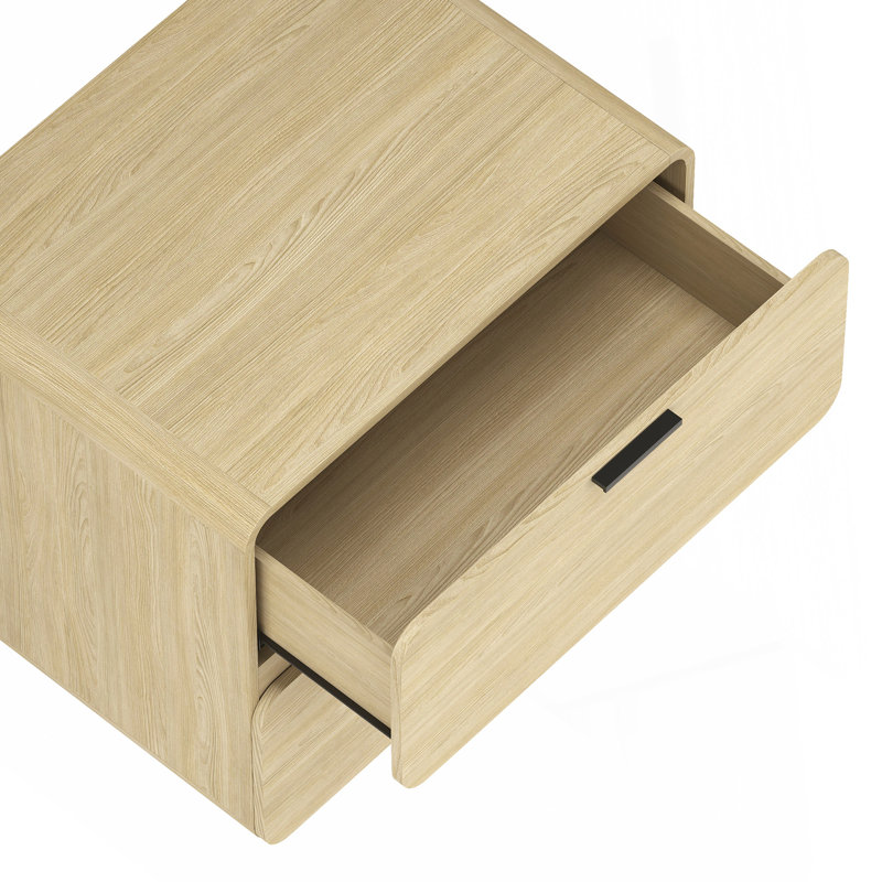 Table de chevet 26 po Chrystie en naturel (2 tiroirs), Naturel