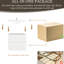 Meuble-lavabo mural blanc brillant de 24 po, lavabo à surface solide, solution peu encombrante, tiroirs à fermeture en douceur, lavabo en résine, méthode d'installation rapide