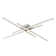 Whisman 4-Light LED Semi Flush Mount Ceiling Remote Dimmable Square Large Size