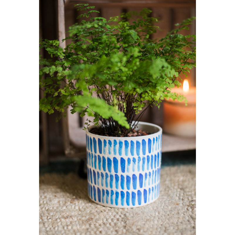 Boalt Handmade Ceramic Table Vase, 3.5" H x 3.9" W x 3.9" D
