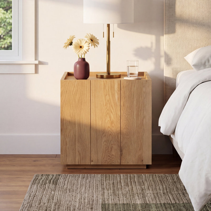 Odette 18'' W Solid Wood Nightstand