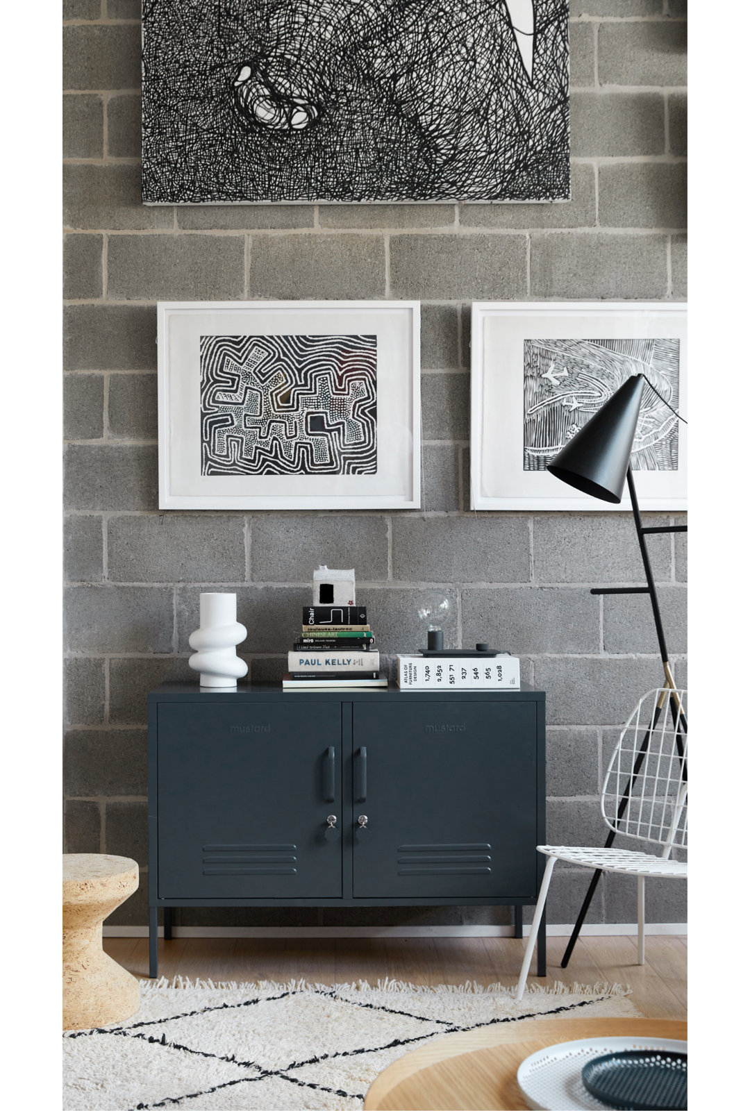 Mustard Made The Lowdown Console Locker, Slate