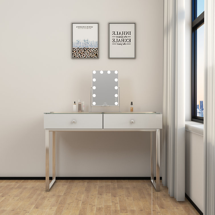 Vanity Dressing Table with Mirror LED Lights