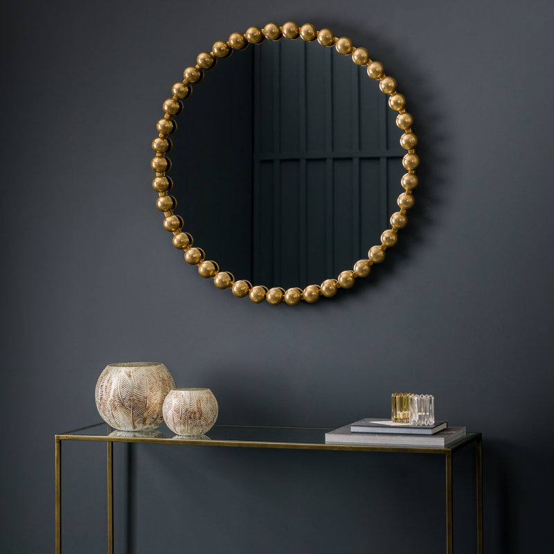 Callanan Metal Wall Mirror, Gold