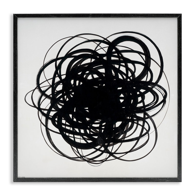 Giclée noire encadrée par KC Haxton, Giclée encadrée noir minuit, H 17 po x l 17 po