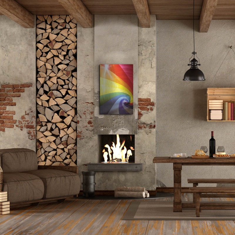 «Rainbow Spiral» par Dennis Frates, H 36 po x l 24 po
