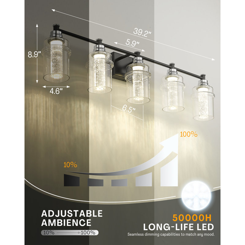 5 - Light Dimmable LED Vanity Light