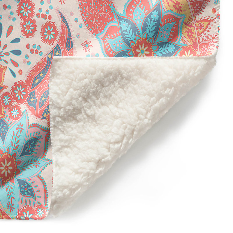 Couverture de sherpa doux summer boho, l 51 po x L 60 po