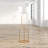 Christfriede 57'' Gold Tray Table Floor Lamp