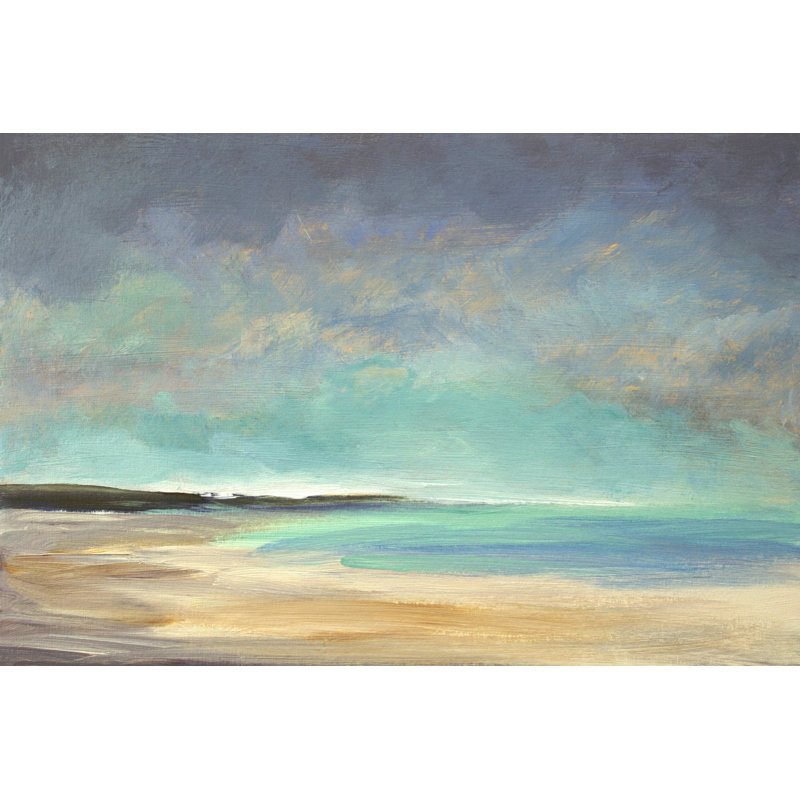 Shoreline IV by Sheila Finch - Wrapped Canvas Painting, 30cm H x 46cm W