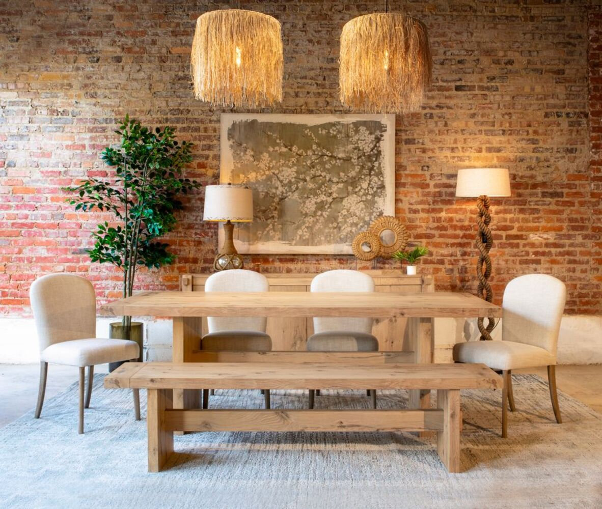 Rhett 85" Oak Dining Table