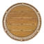 Tables de patio modernes, table d'appoint ronde en bois d'acacia et corde, 68 kg, jardin-742960475