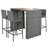 5-pieces Outdoor Dining Set (Gray)