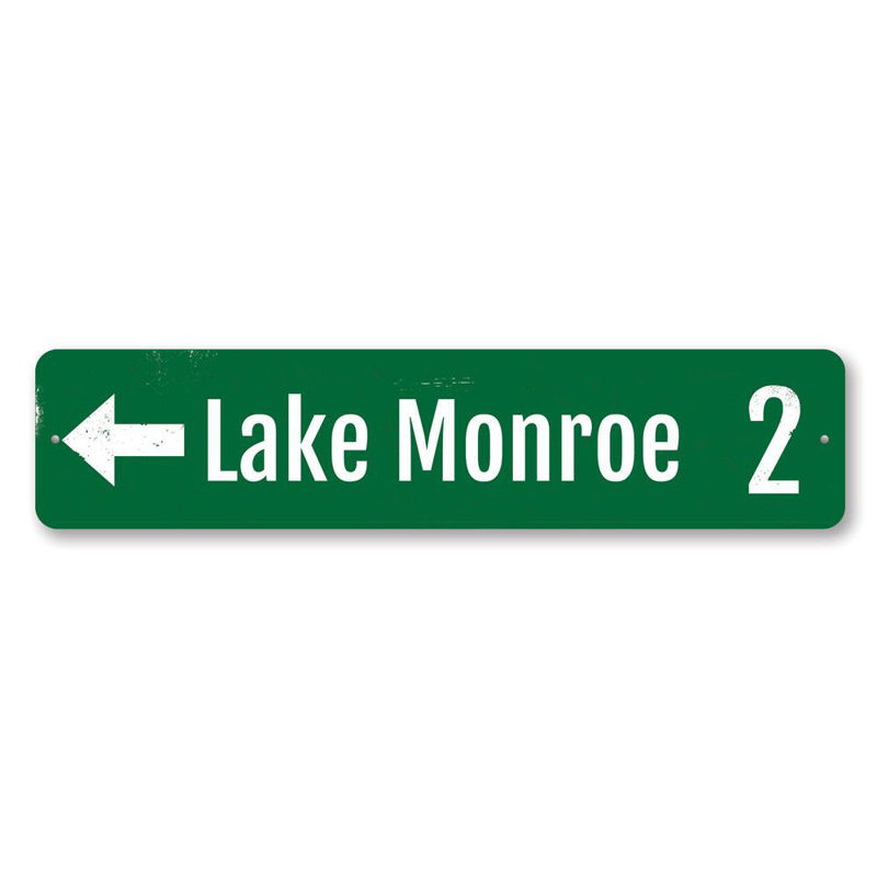 Plaque en aluminium Lake, H 6 po x l 24 po x P 0,063 po