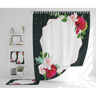 Nazaria Polyester Shower Curtain Set