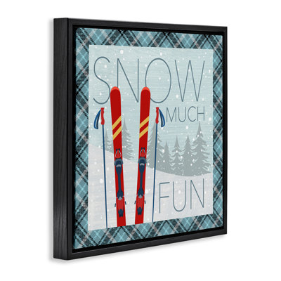 «Snow Beaucoup de plaisir avec art mural en toile à carreaux» par PDR, LLC.