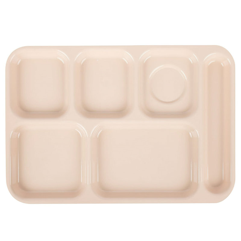 Le GE Plat de service en plastique, Brun clair