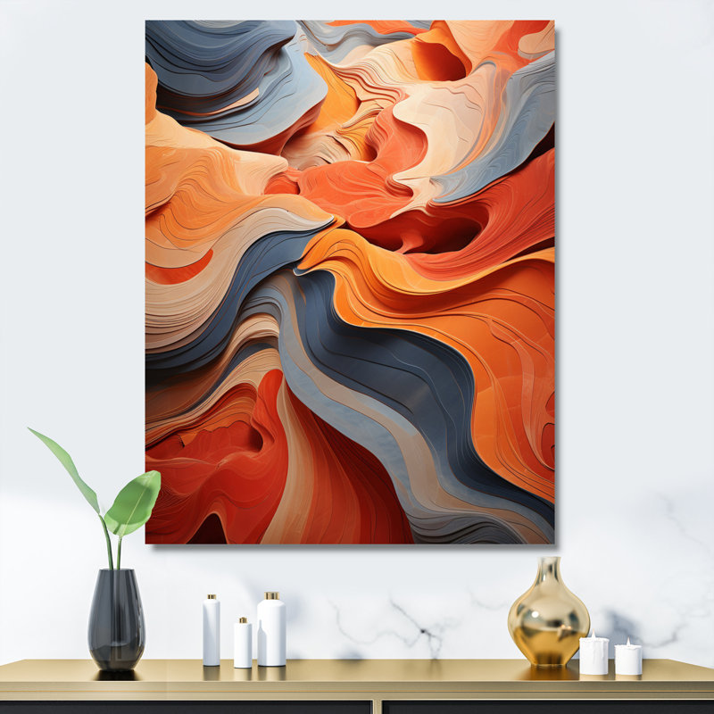 Danse du désert de Jahlani IV - reproduction sur toile, H 40 po x l 30 po x P 1,5 po, Toile tendue