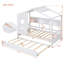 Lit en bois avec lit gigogne pour enfants avec rangement
