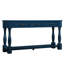 Console 63 po avec 3 tiroirs. Bleu marine, bois massif, structure en bois de 63 po facile à installer, stable et instructions d'installation
