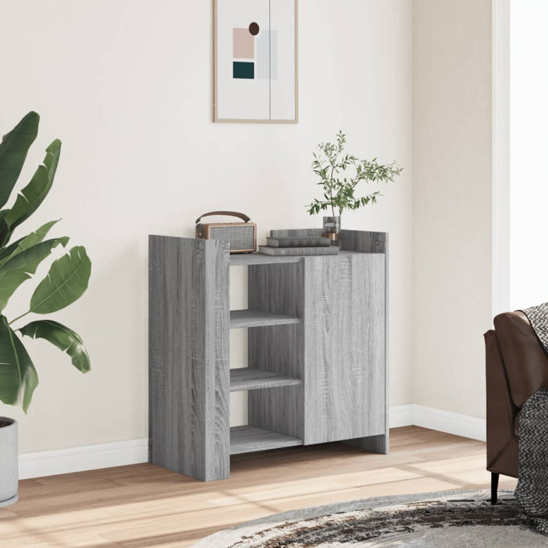 Neziyah 73.5cm Sideboard, Grey/Sonoma