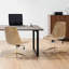 Chaise de bureau en cuir à hauteur ajustable 23 po avec dossier matelassé Mariello-103555074-103555075