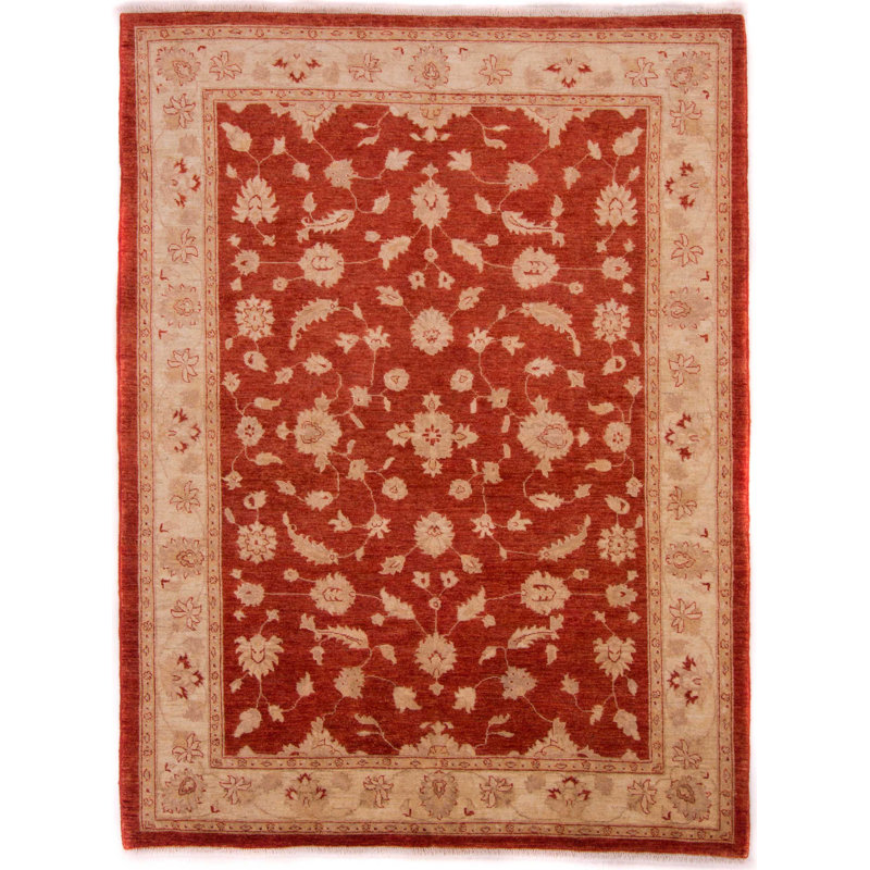 Rectangle 177 cm x 232 cm Oriental Hand Woven Area Rug