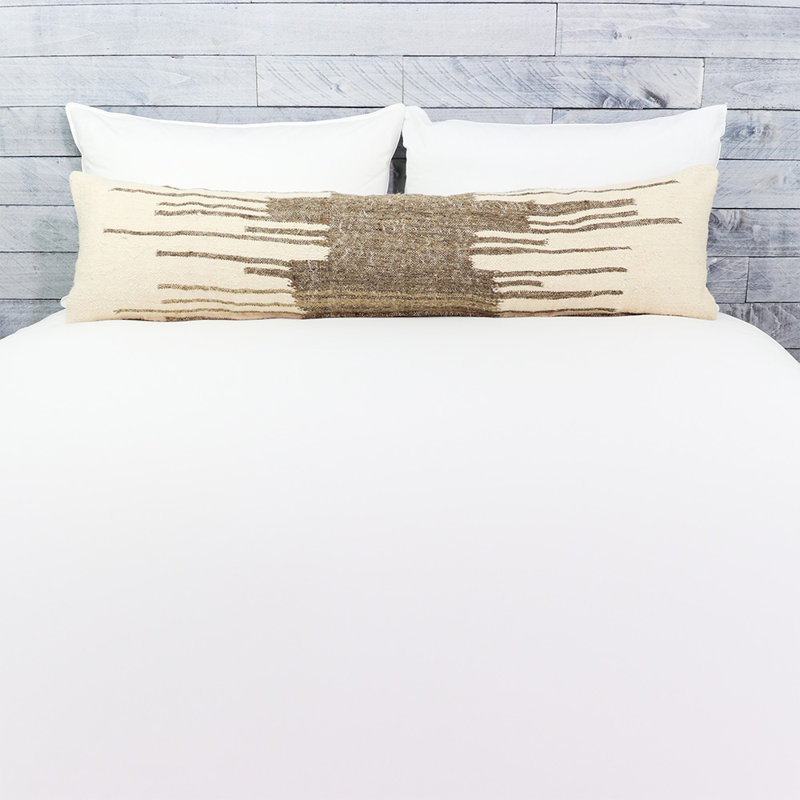 Housse de coussin rectangulaire en laine Taza