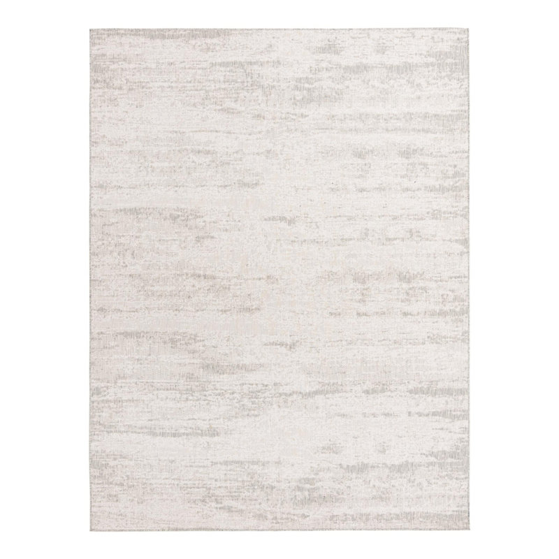 Bruss Gray Indoor/Outdoor Modern Rug, Rectangle 9' x 12'