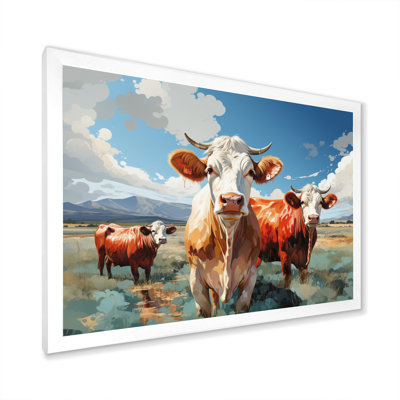 " Cattle Pastoral Grazers Geometric II "