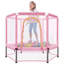 Trampoline avec filet de sécurité et balles-126757075