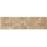 Cowhide Geometric Area Rug in Brown